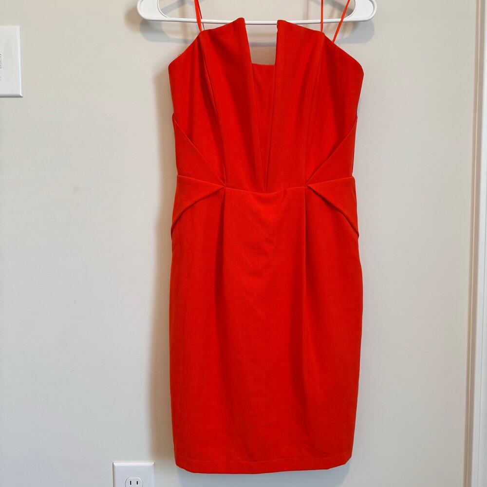 Adelyn Rae by Anthropologie orange strapless mini dress woman’s size S